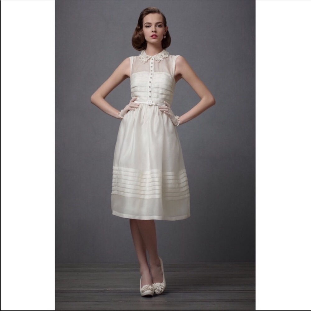 BHLDN HILTERO COMME II FAUT WEDDING DRESS NEW NO BELT